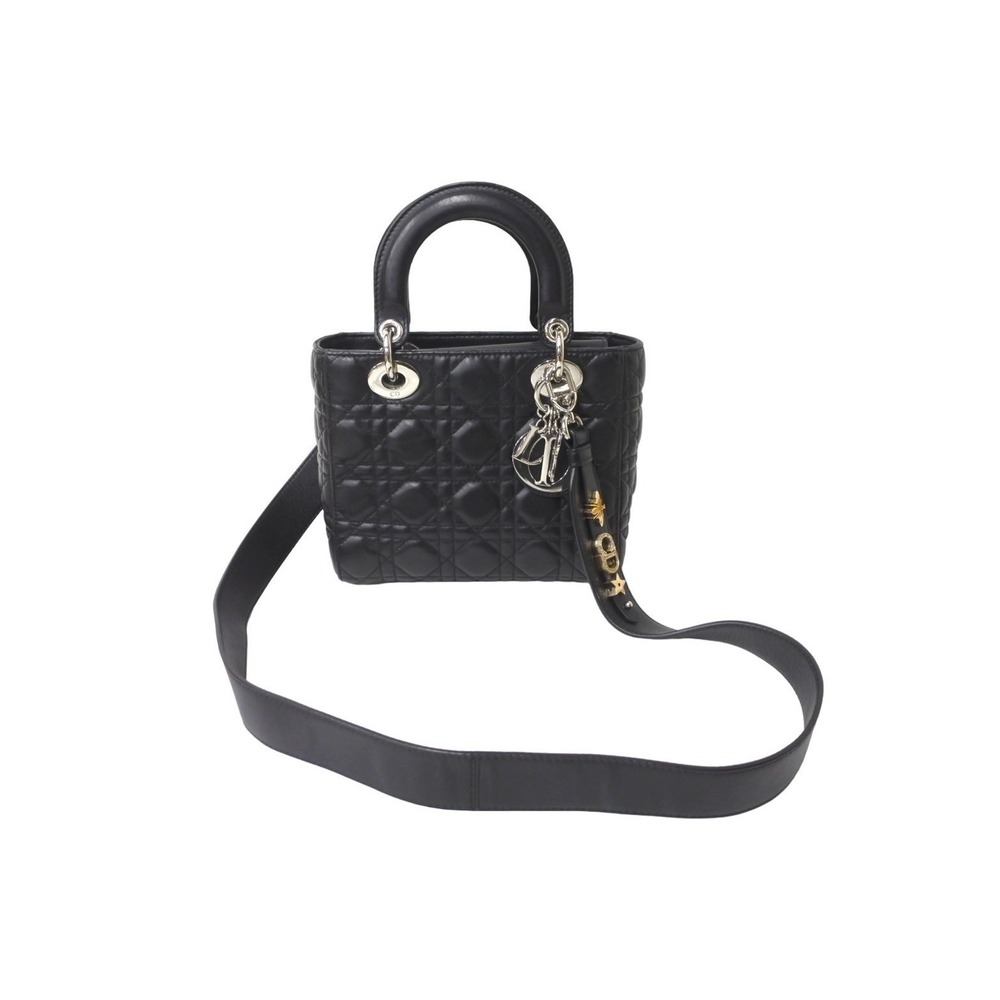Christian Dior My Lady handbag black lambskin